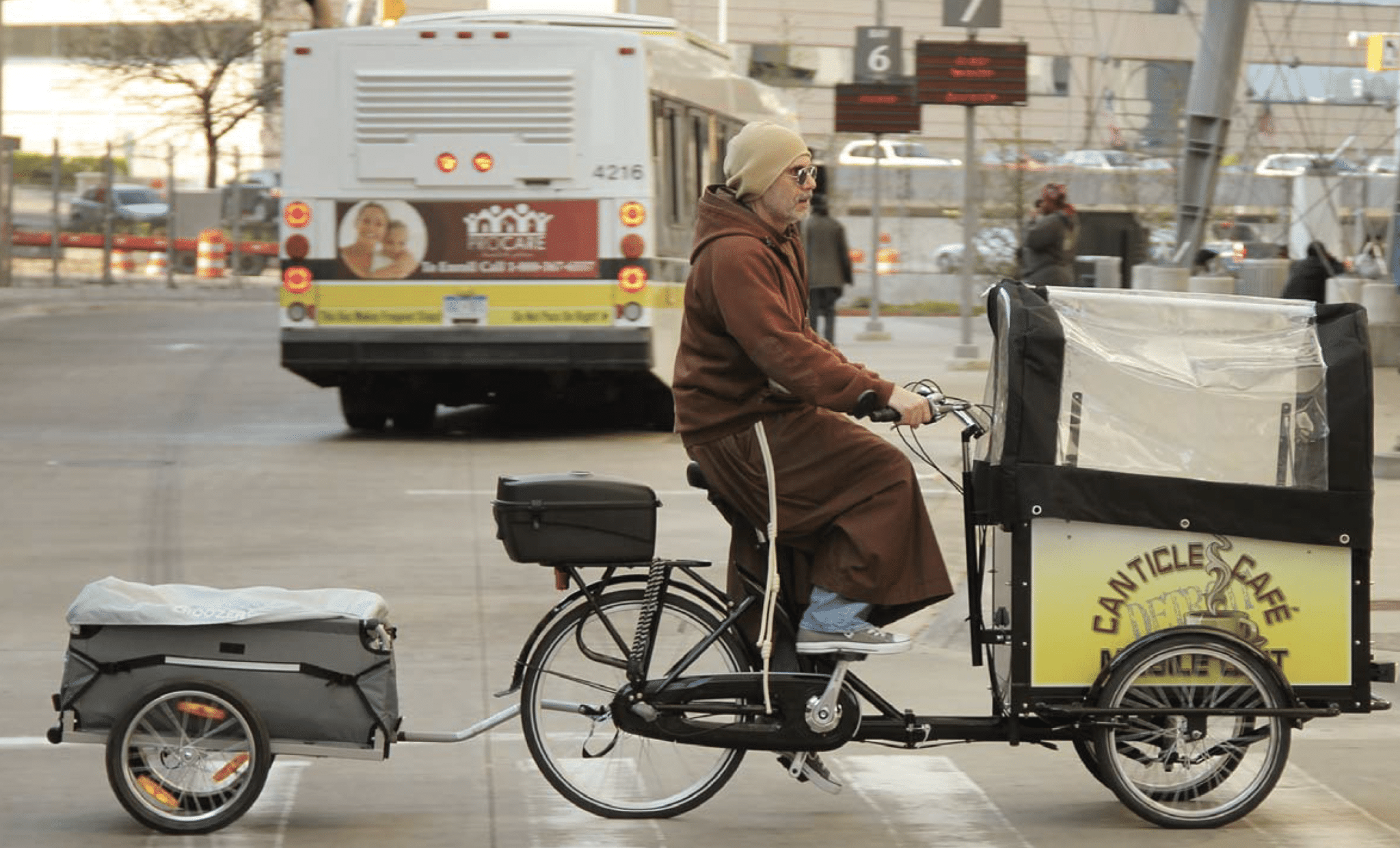 Brother Al Mascia on a bike