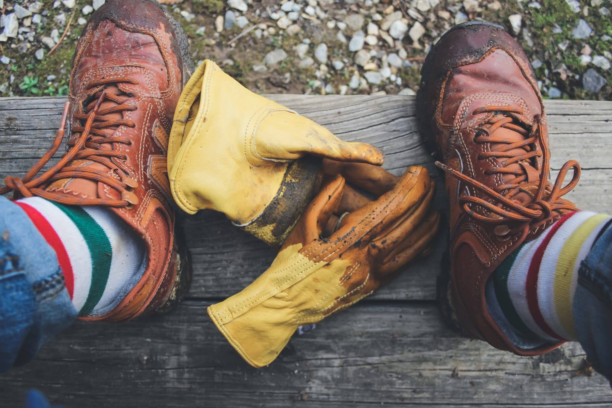 work boots | Photo by Paulette Wooten on Unsplash