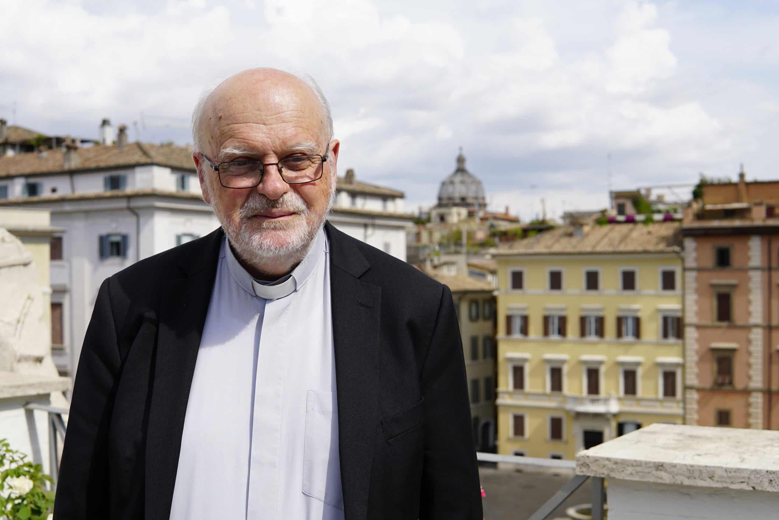 Cardinal Anders Arborelius of Stockholm, Sweden, is pictured in Rome Aug. 28, 2022. (CNS photo/Junno Arocho Esteves)