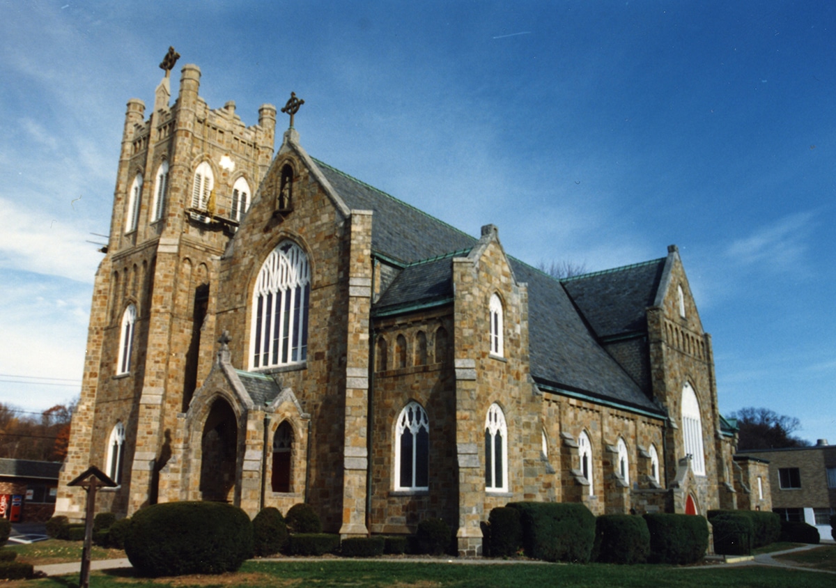 St. Thomas Church in Thomaston, Conn., is pictured in this photo from November 1991. The Archdiocese of Hartford has asked the Vatican to investigate a possible Eucharistic miracle that occurred March 5, 2023. (OSV News photo/courtesy Knights of Columbus)