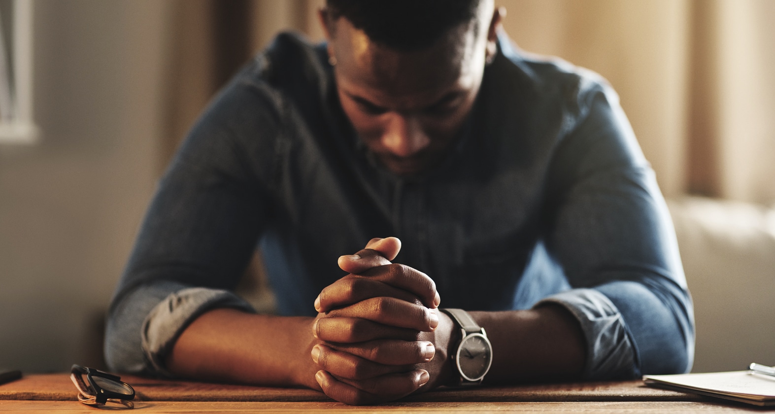 Man praying