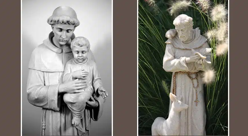 Statue of St. Francis and St. Anthony