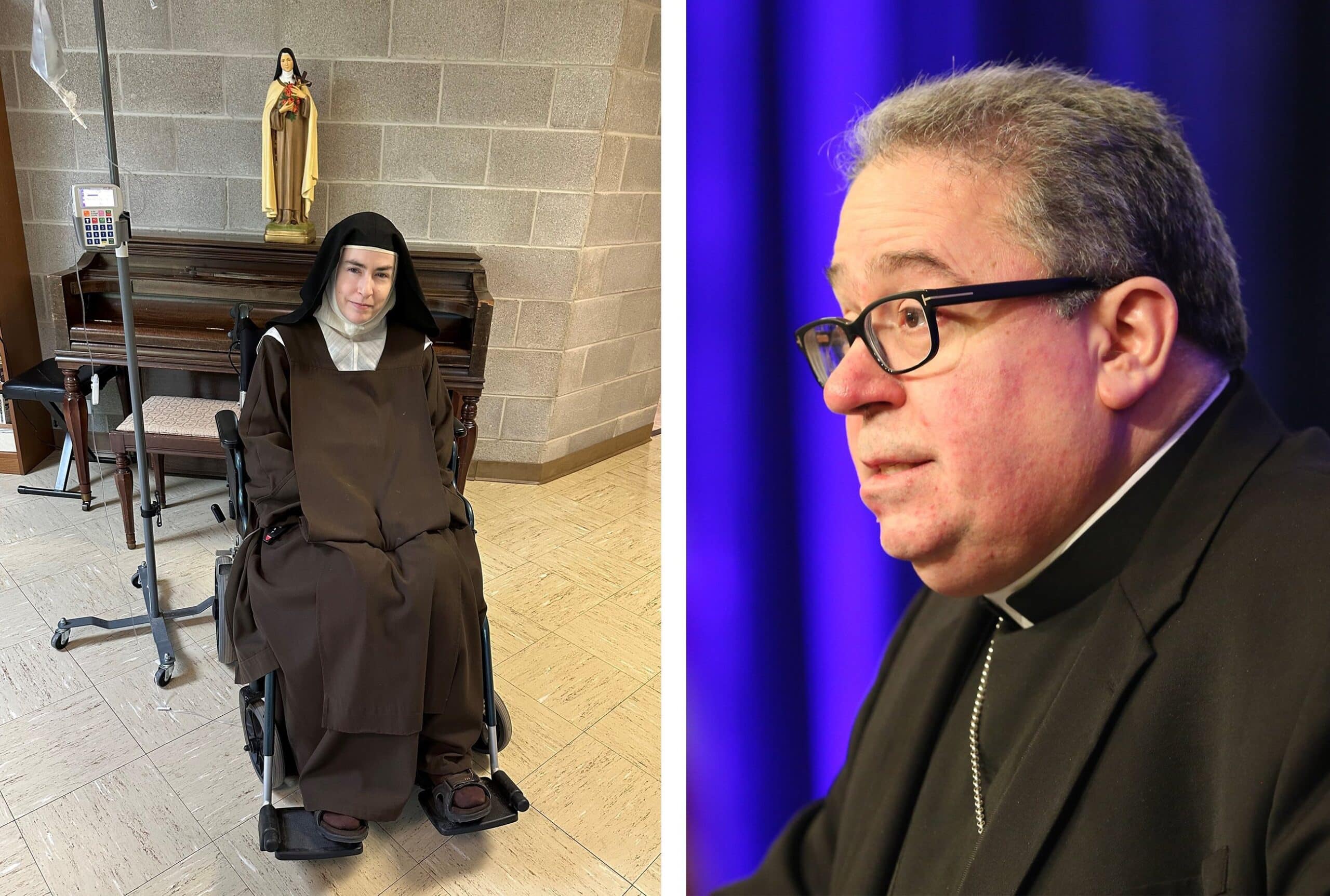 Sister Teresa Agnes Gerlach and Bishop Michael F. Olson