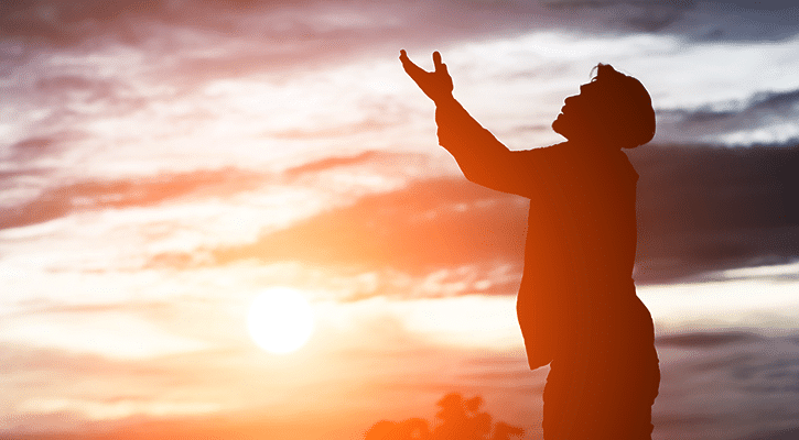 Man praying