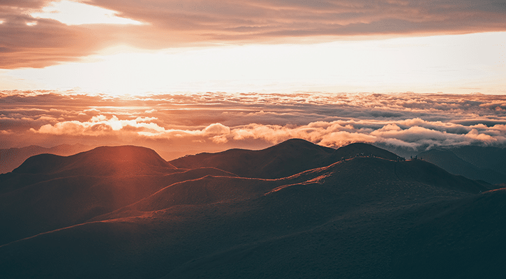 mist in the mountains