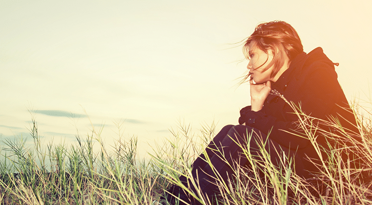 woman mourning