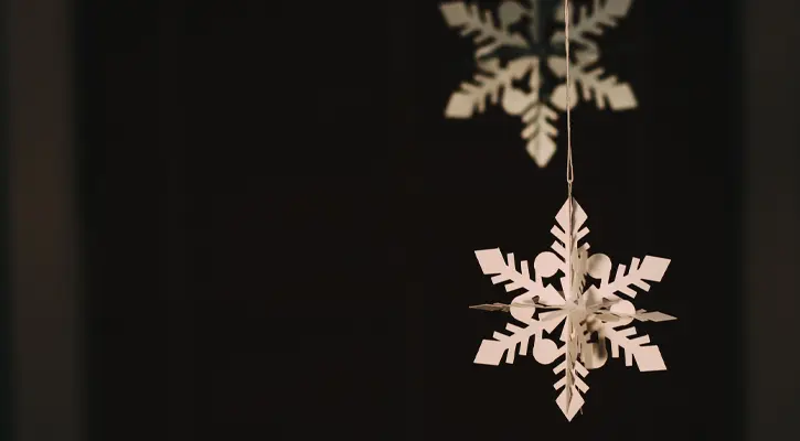 wood snowflake ornaments