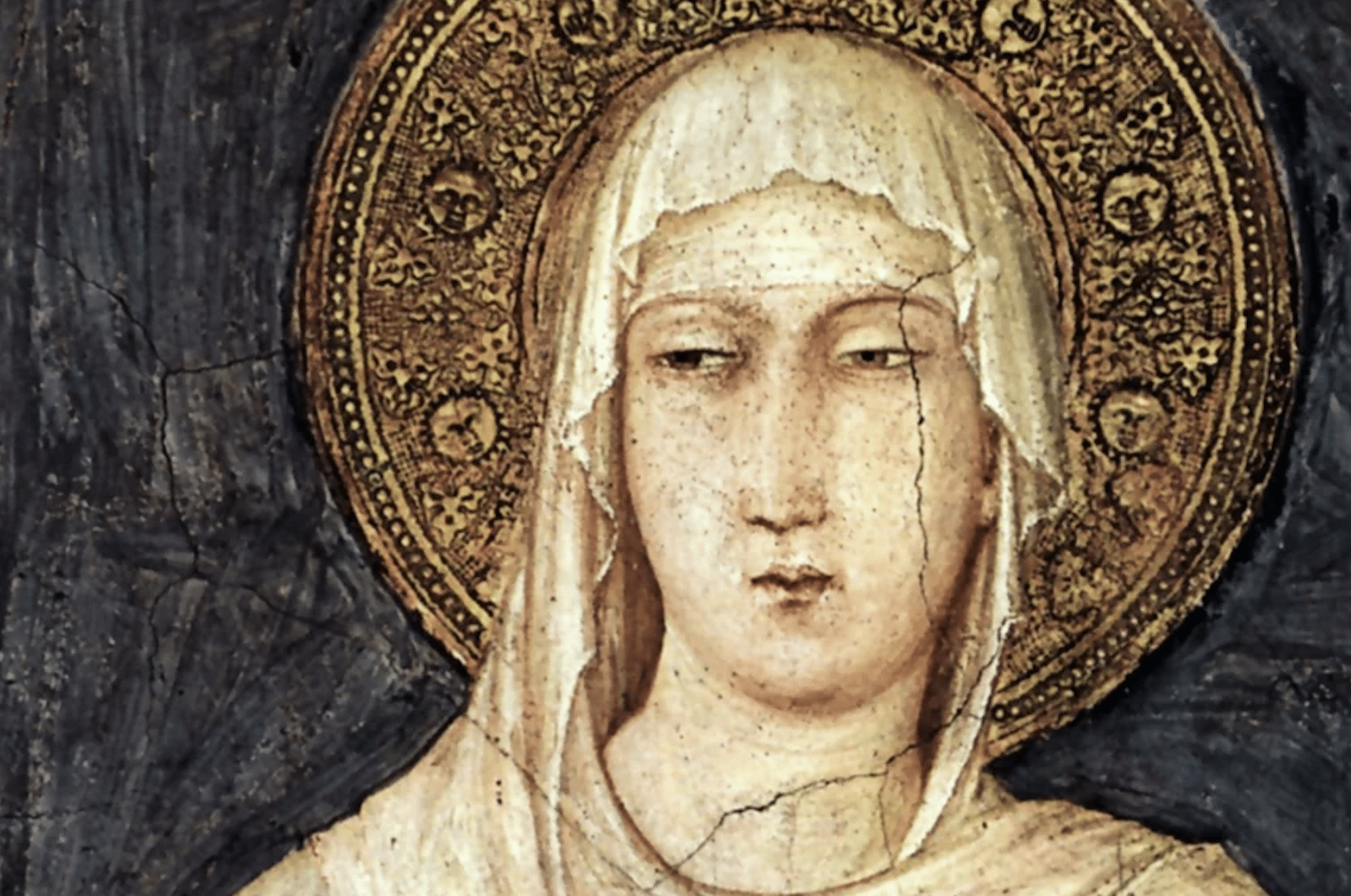 Fresco of Saint Clare of Assisi