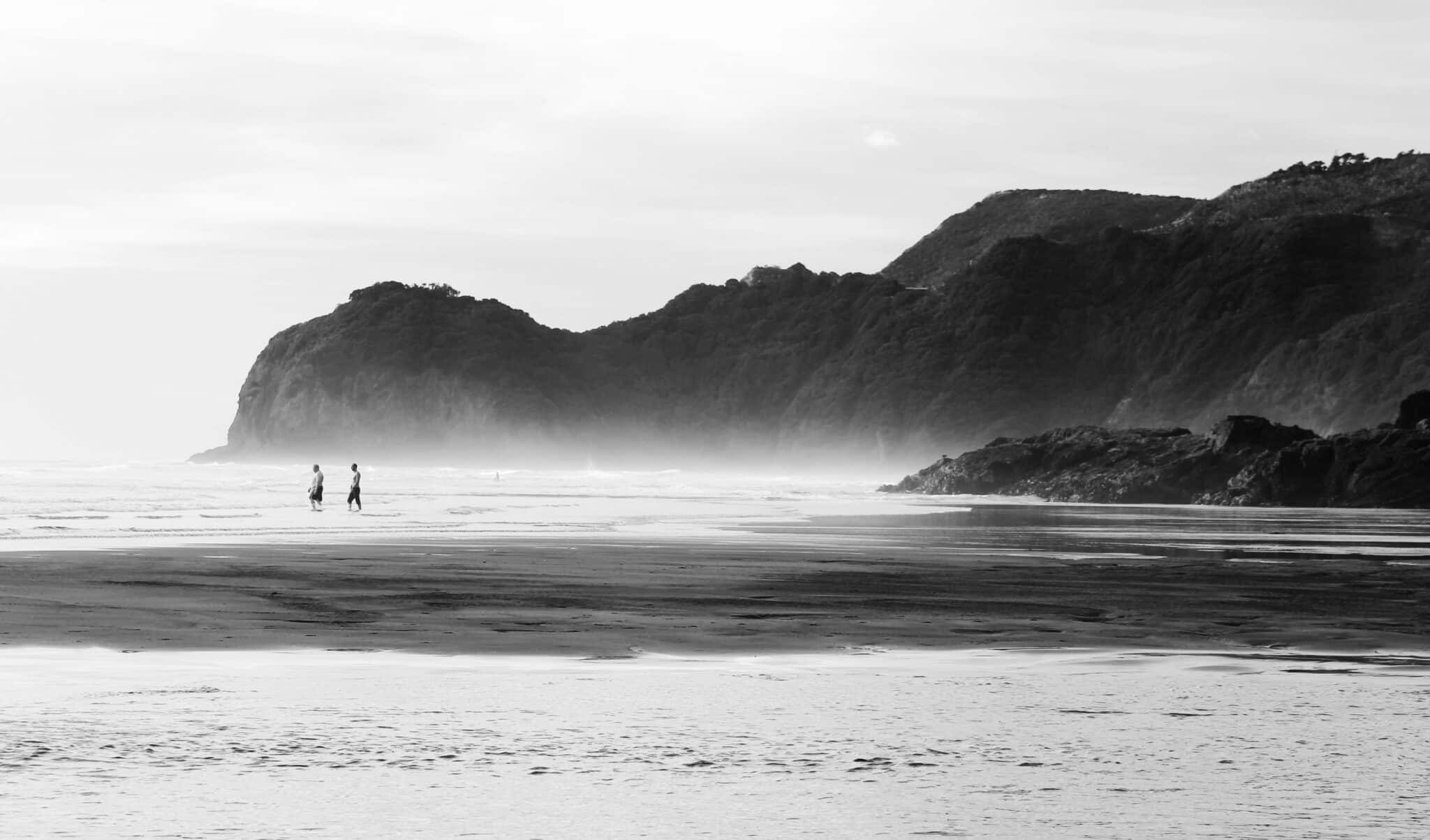 Two people at the beach | Photo by Vinit Vispute on Unsplash