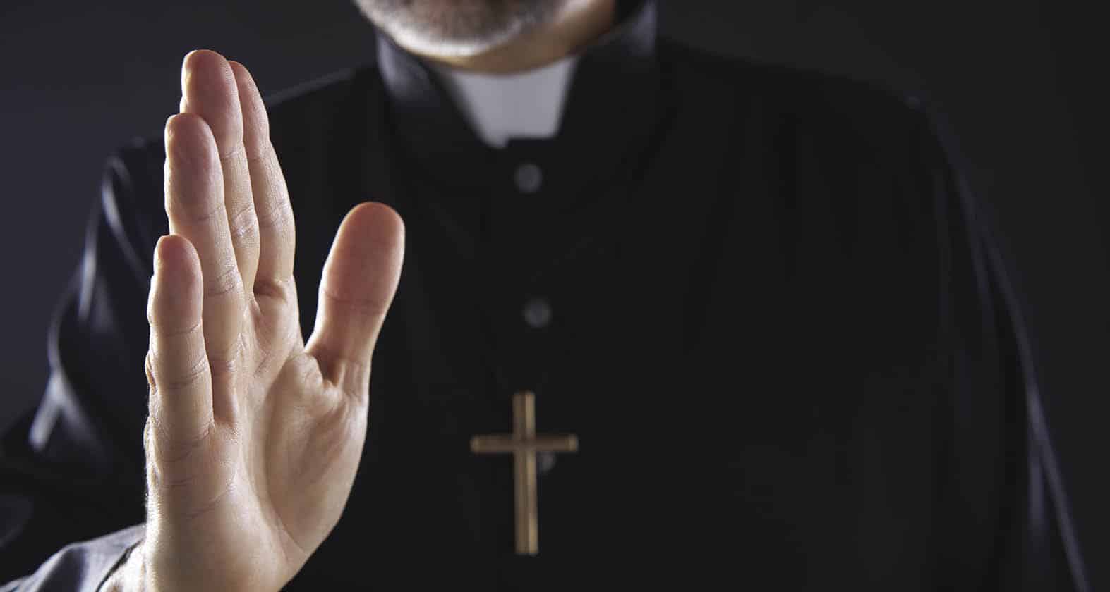 priest making a blessing