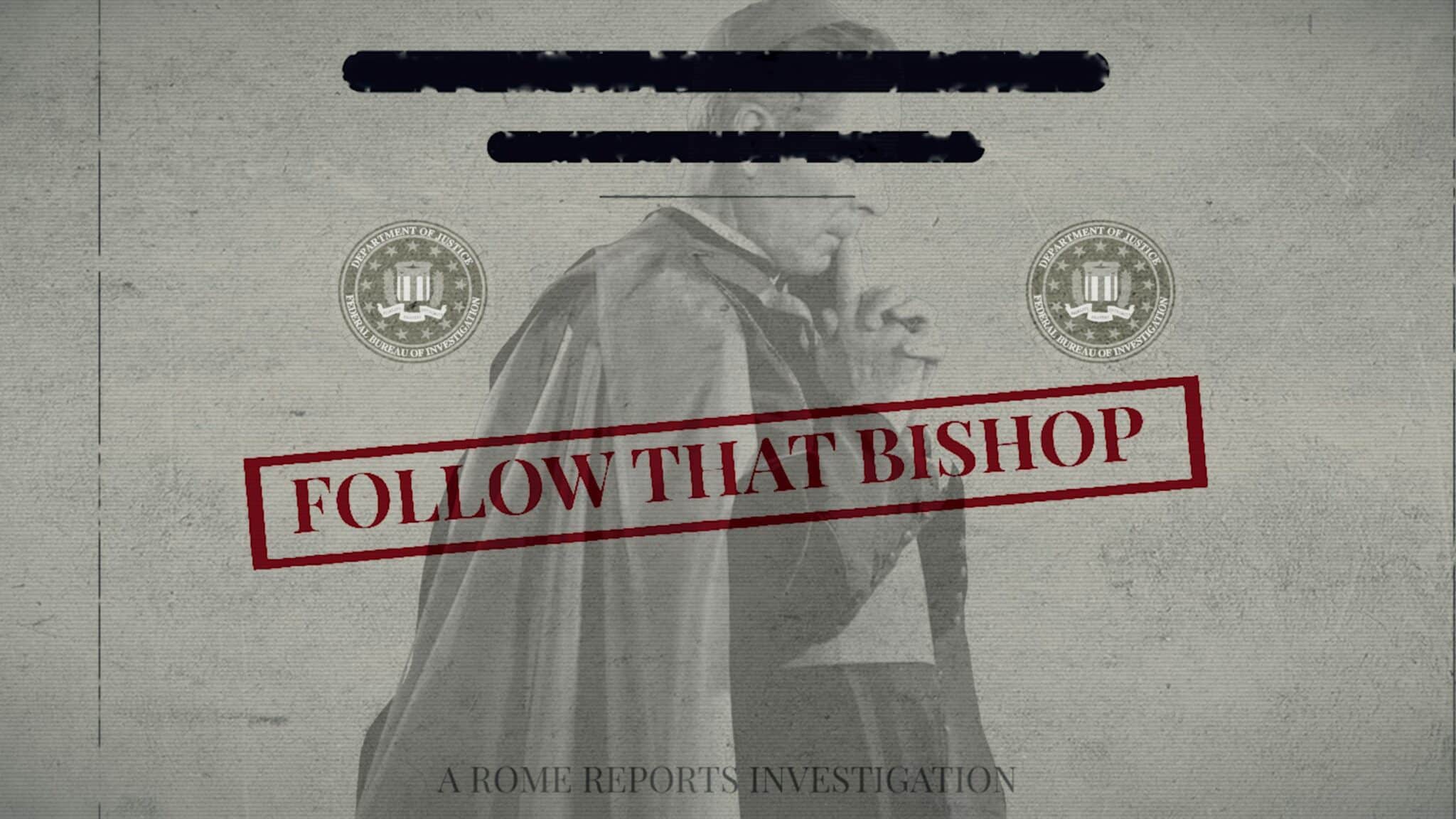 This image is part of the promotional material for "Follow That Bishop," a 28-minute documentary reporting on the FBI file kept on Archbishop Fulton J. Sheen. (OSV News photo/courtesy Rome Reports)