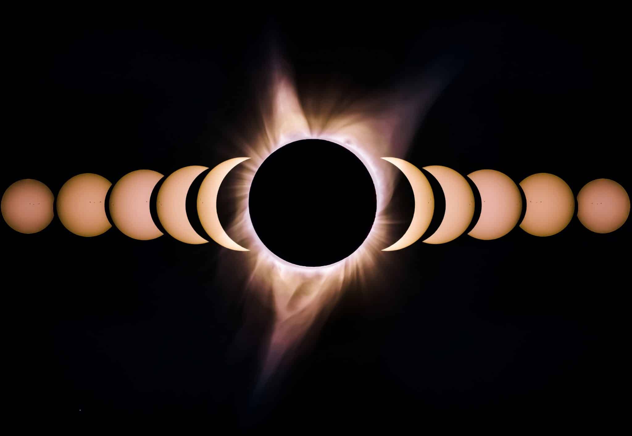 phases of a solar eclipse | Photo by Bryan Goff on Unsplash