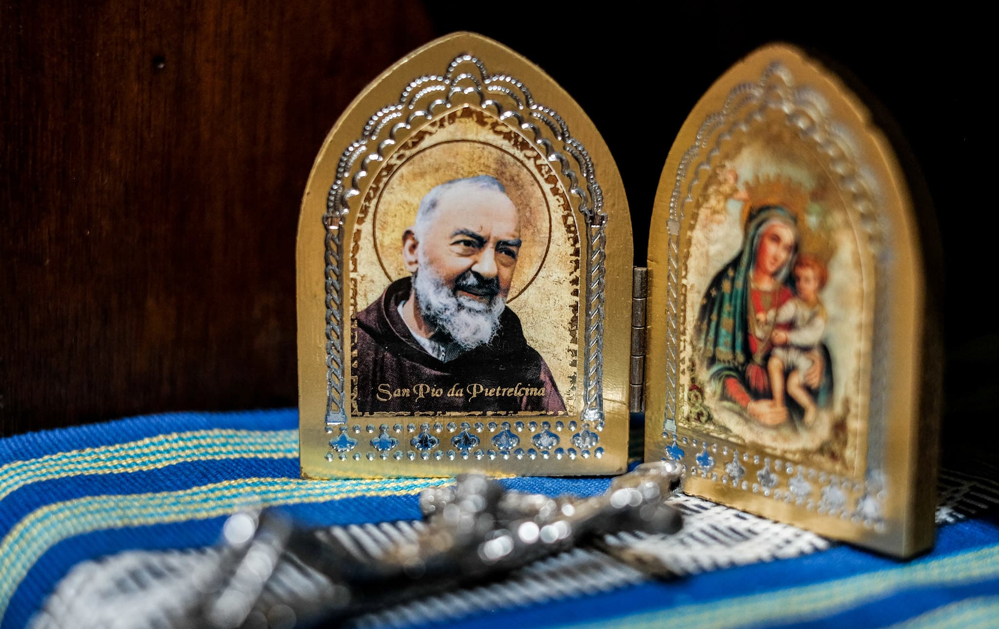 Photo of Padre Pio and the Madona by Bro. Jeffrey Pioquinto, SJ, via Flickr