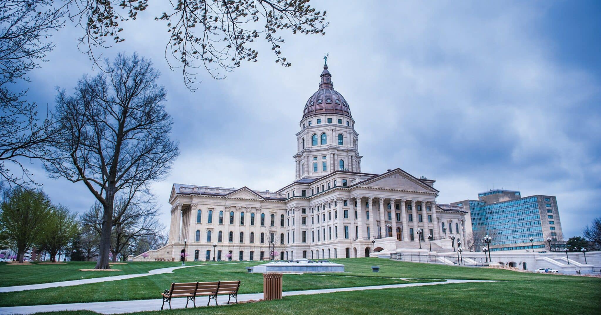 The Kansas Capitol in Topeka is seen in this undated photo. The Kansas Legislature voted April 29, 2024, to override four vetoes on pro-life bills that state Catholic and pro-life advocates say will help save lives. (OSV News photo/Lori Wood Habiger, The Leaven)