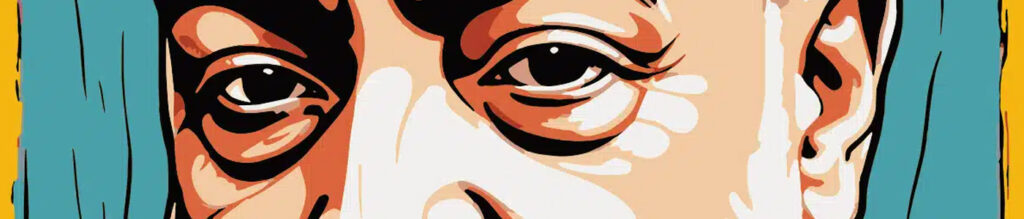 Illustration of Saint Padre Pio's eyes