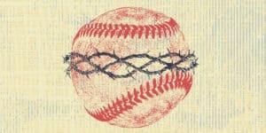 baseball with thorns