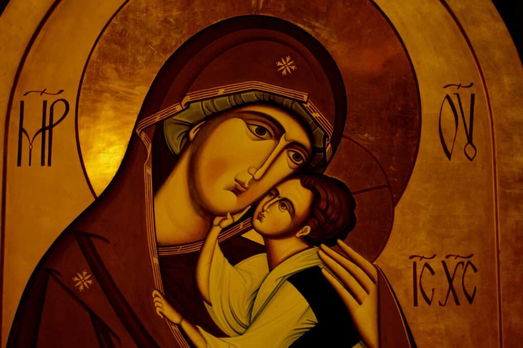 Icon of the Virgin Mary and the Christ Child | Photo by Ruth Gledhill on Unsplash