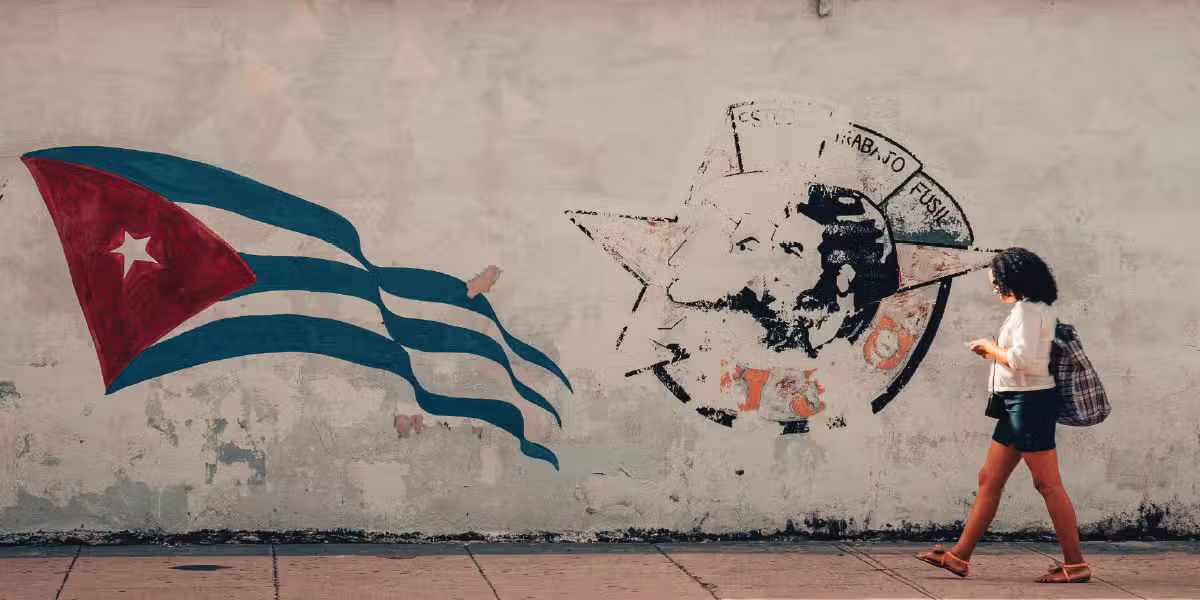 Cuban artwork on a wall