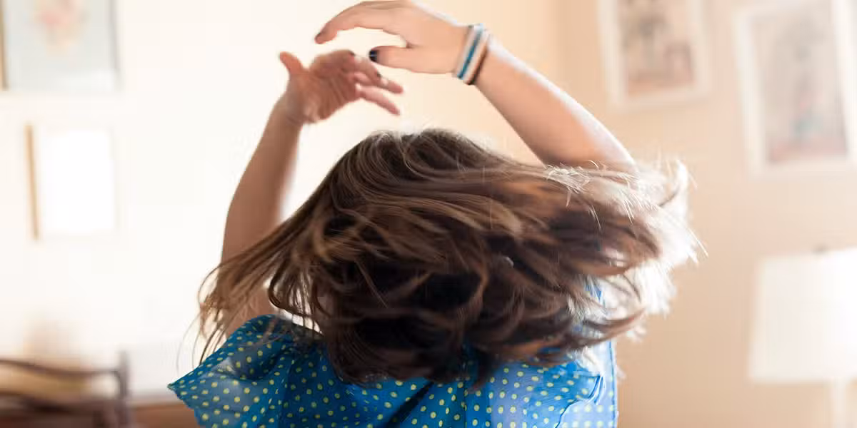 woman dancing, circling, swirling