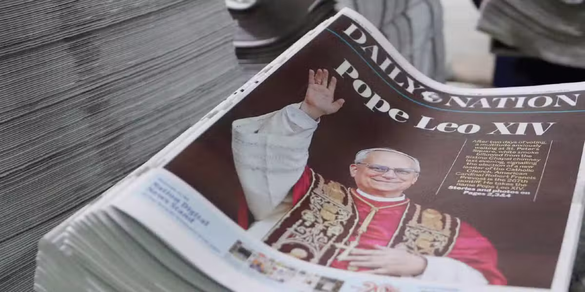 Pope Leo newspapers