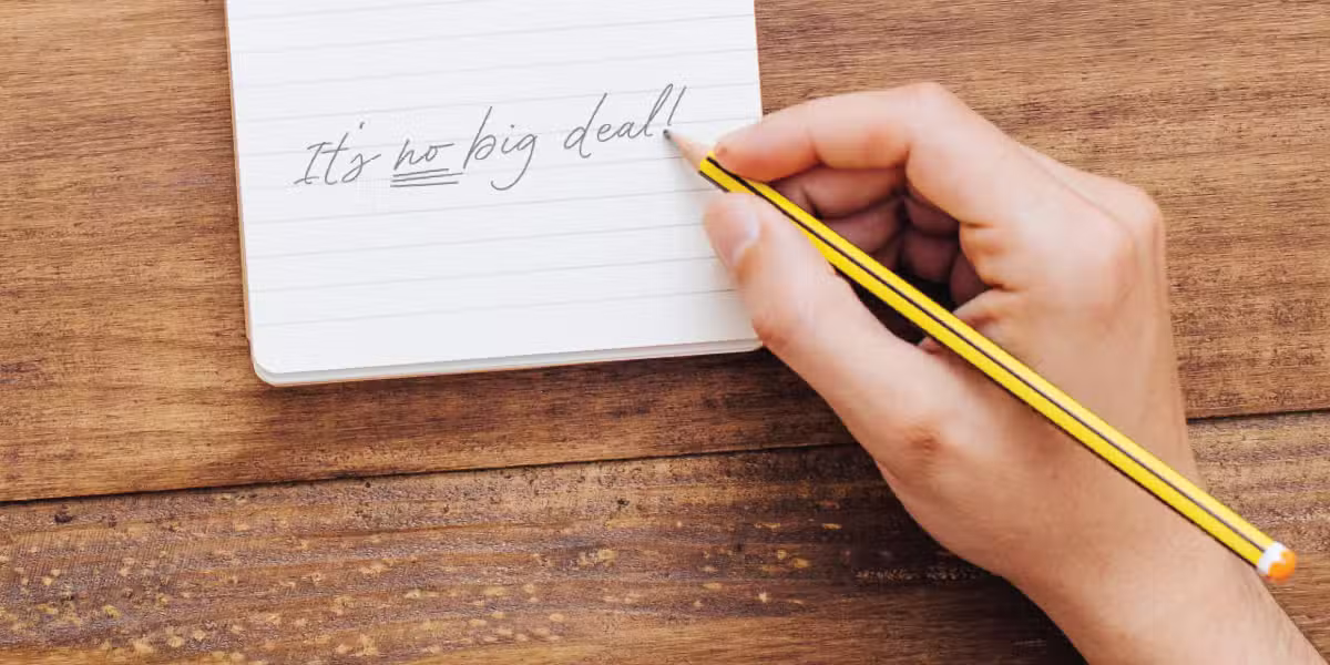 Writing out a note