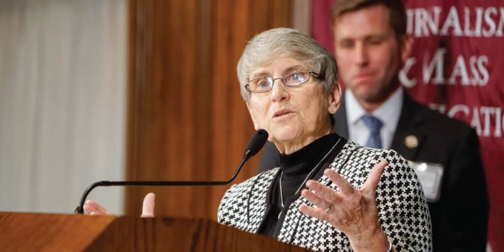 After retiring from her position as president of St. Bonaventure University, Sister Margaret has
remained busy, giving talks on Franciscan spirituality and leadership across the country.
