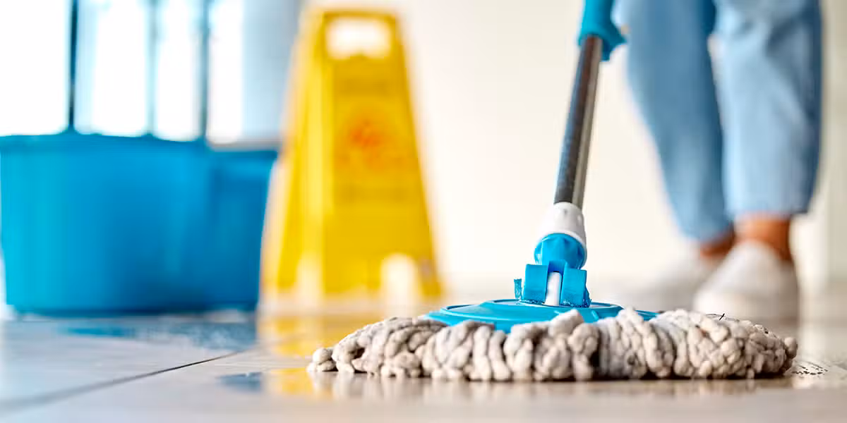 when you feel unseen; person cleaning a floor