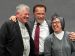 Arnold Schwarzenegger, actor and former California governor, poses for a photo with Brazilian Cardinal Jaime Spengler of Porto Alegre, left, and Salesian Sister Alessandra Smerilli, secretary of the Dicastery for Promoting Integral Human Development, right, after a Vatican press conference on “Raising Hope for Climate Justice” Sept. 30, 2025. (CNS photo/Lola Gomez)