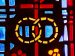 A pair of wedding bands symbolizing the sacrament of marriage is depicted in a stained-glass window at St. Isabel Church in Sanibel, Fla. (OSV News photo/CNS filer, Gregory A. Shemitz)