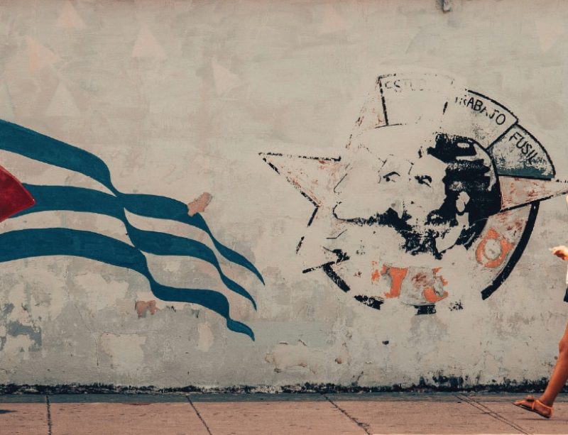 Cuban artwork on a wall