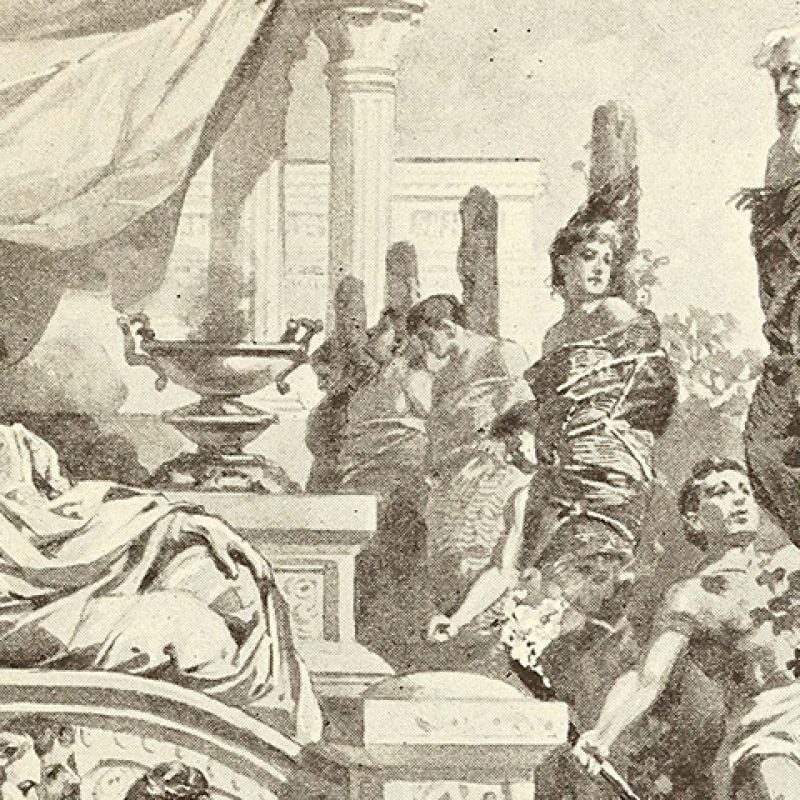 Drawing of first Martyrs of Rome