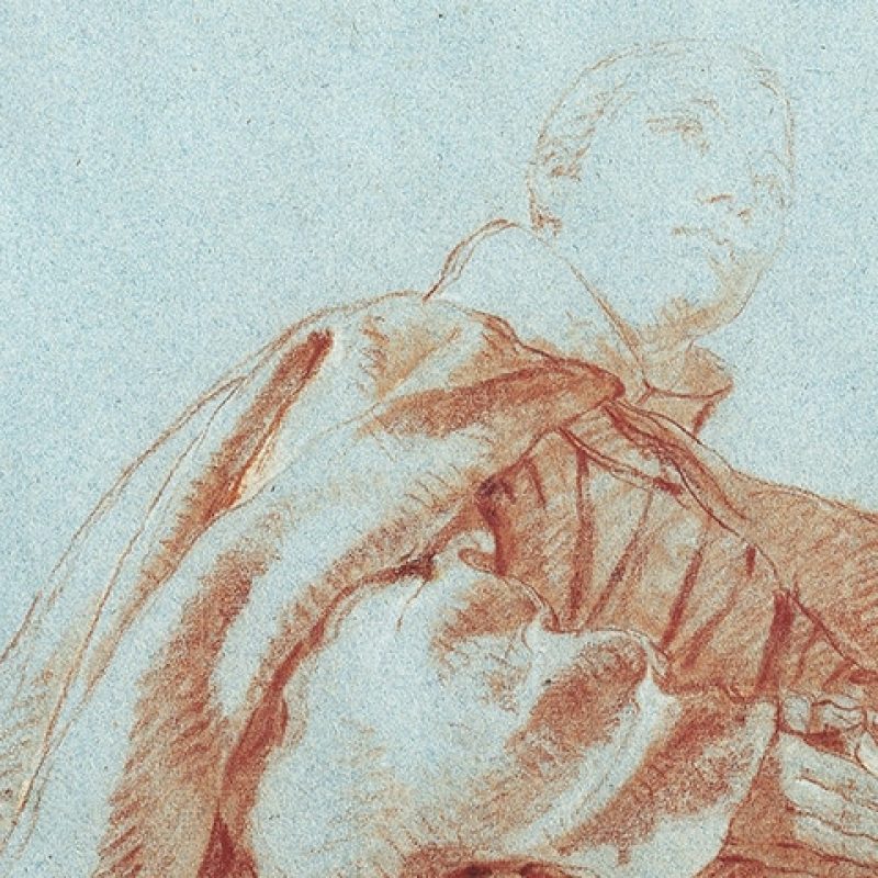 Drawing of Saint Paschal Baylon
