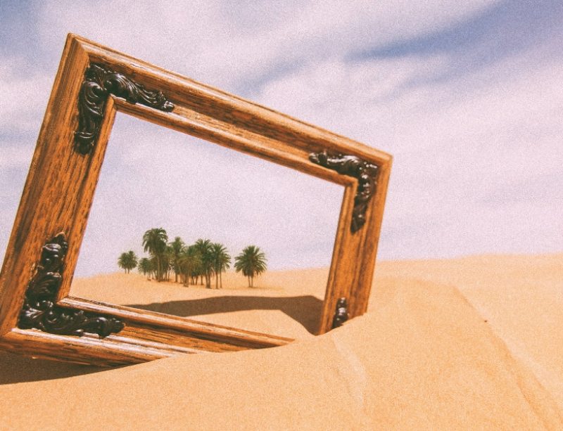 frame in the sand