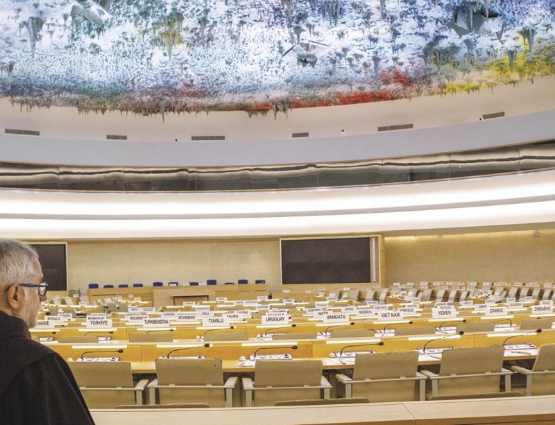 Franciscan friar at the UN