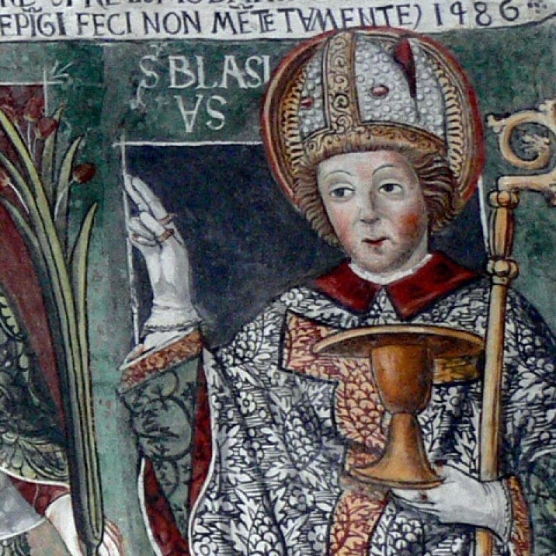 Fresco of Saint Blaise
