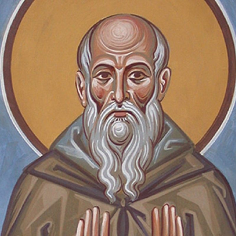 Icon of Saint Adrian of Canterbury