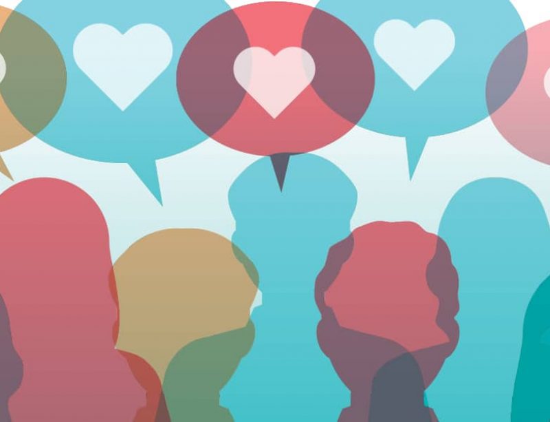 People talking illustration