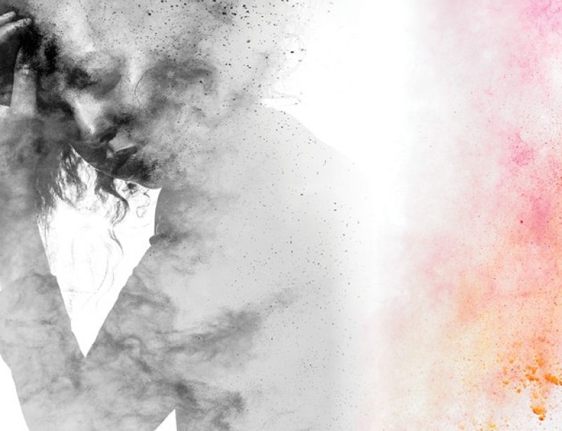 illustration of woman in pain