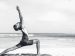 Man poses in yoga