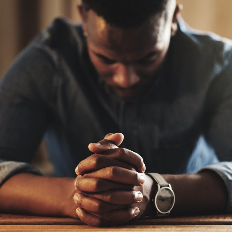 Man praying