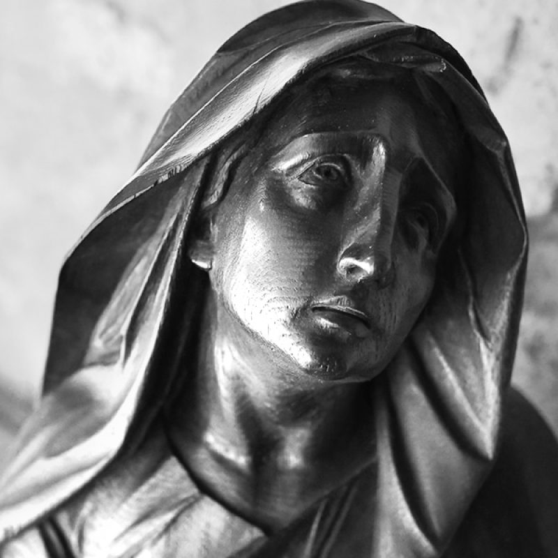 Mary, mother of Jesus, wooden statue