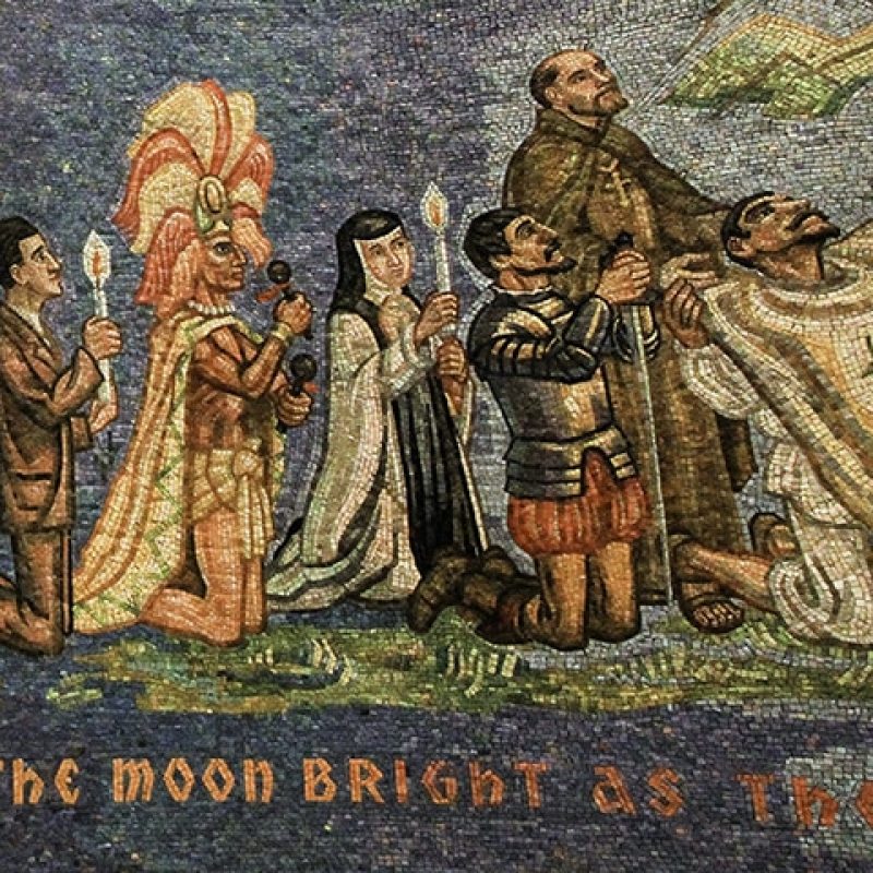 Mosaic of Saint Juan Diego