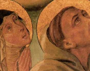 Painting of Saint Clare and Saint Francis of Assisi
