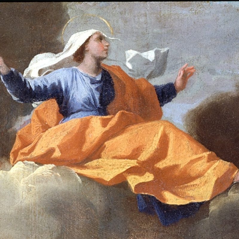 Painting of the translation of Saint Rita of Cascia