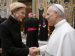 Pope Leo greets actress Cate Blanchett