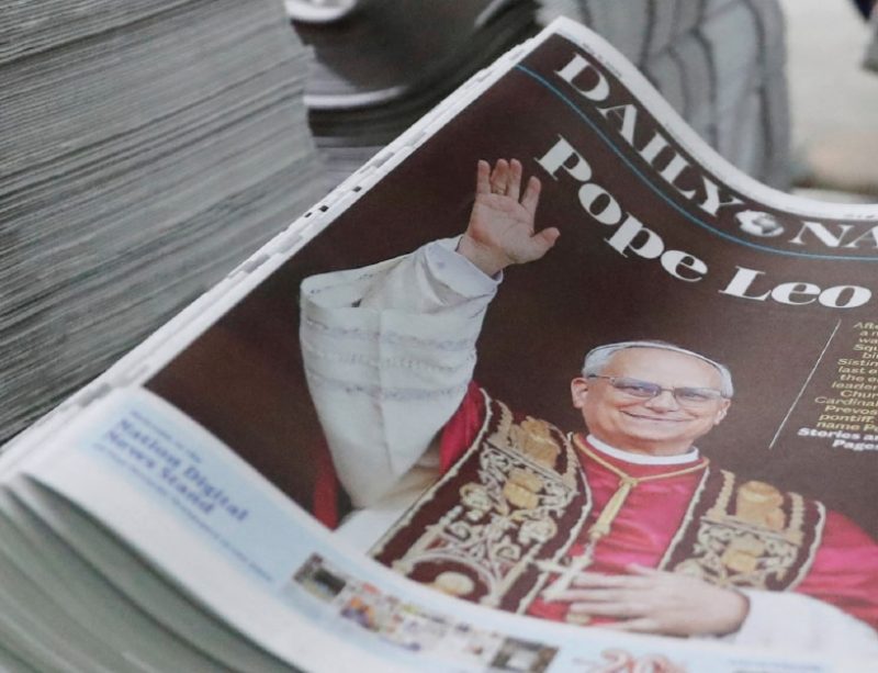 Pope Leo newspapers