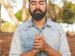 man praying