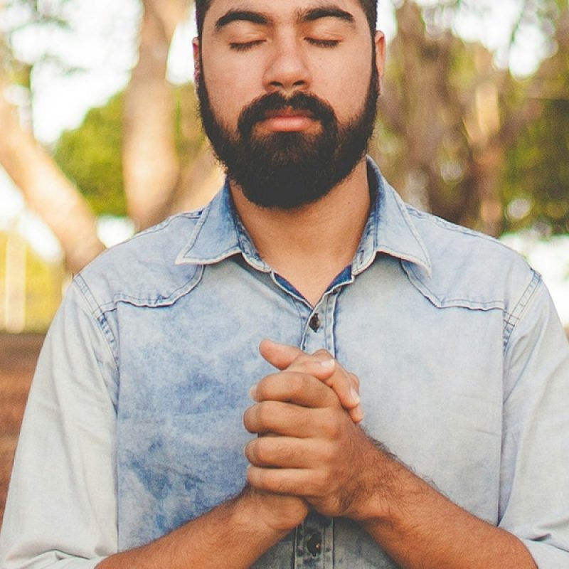 man praying