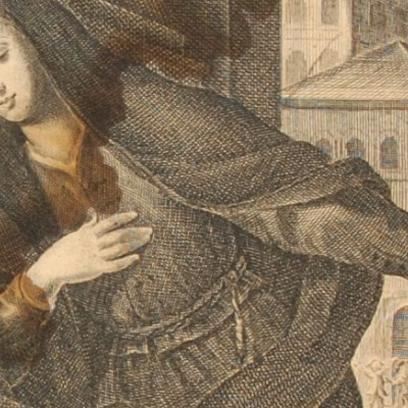 Print of Saint Mary Ann of Jesus of Paredes