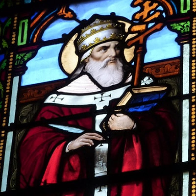 Stained glass windows Saint Cornelius